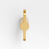 Flat Bar Brushed Brass Cabinet Knob