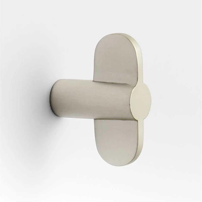 Flat Bar Brushed Brass Cabinet Knob