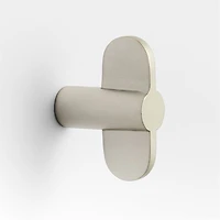 Flat Bar Brushed Brass Cabinet Knob