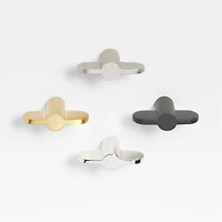 Flat Bar Brushed Brass Cabinet Knob