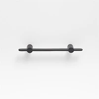 Flat 3" Matte Black Cabinet Drawer Bar Pull