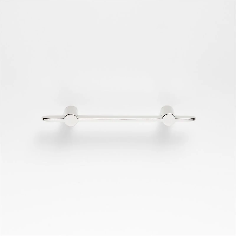 Flat 3" Polished Chrome Cabinet Drawer Bar Pull
