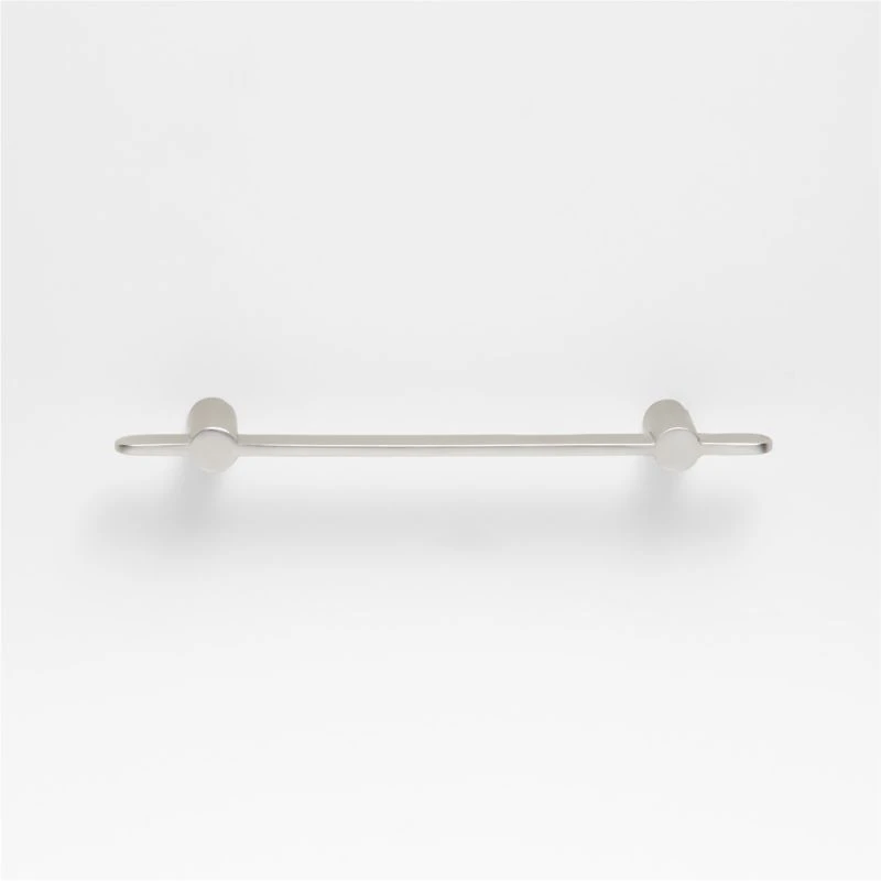 Flat 4" Brushed Nickel Cabinet Drawer Bar Pull