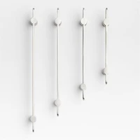 Flat 4" Brushed Nickel Cabinet Drawer Bar Pull