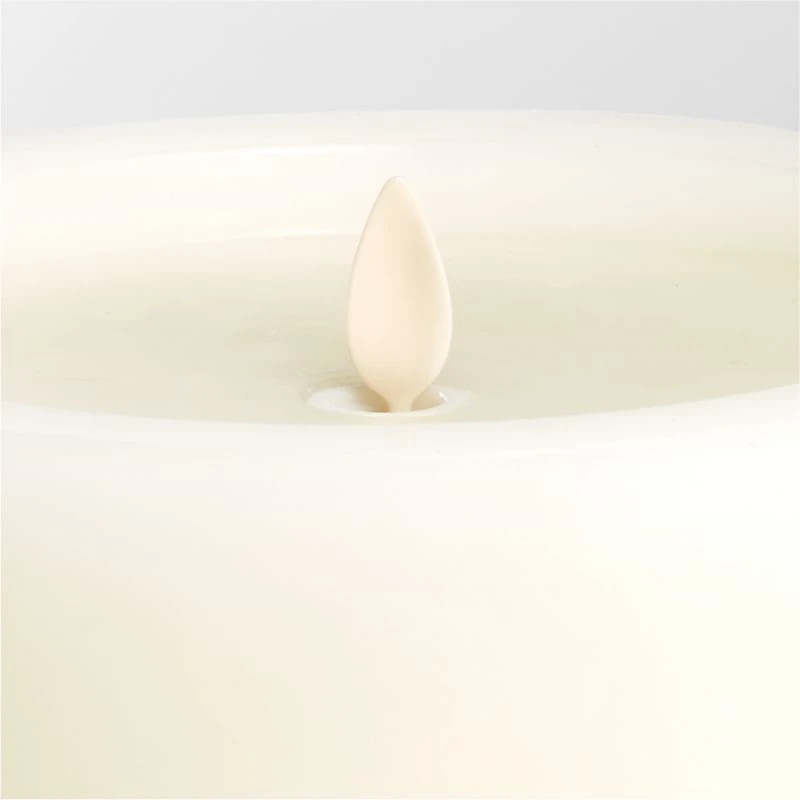 Warm White Flicker Flameless 6"x11" Wax Pillar Candle