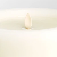 Warm White Flicker Flameless 6"x11" Wax Pillar Candle