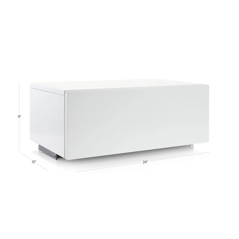 Flex 24" White Storage Drawer Box