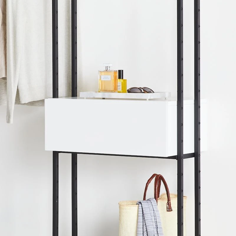 Flex 24" White Storage Drawer Box