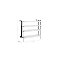Flex Modular 36" 4-Shelf Half Bookcase