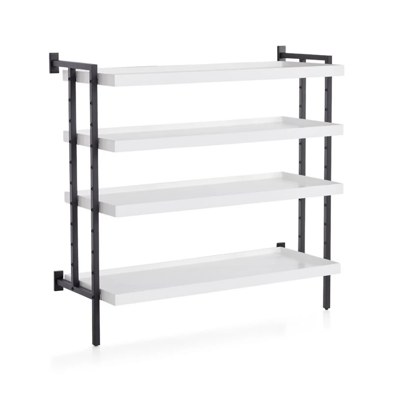 Flex Modular 36" 4-Shelf Half Bookcase