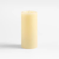 Ivory Flicker Flameless 4"x8" Wax Pillar Candle