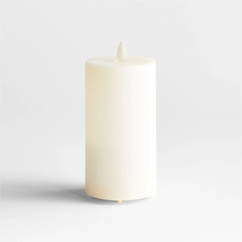 Flicker Outdoor Flameless Pillar Candle 3"x6"