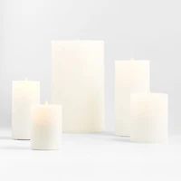 Warm White Flicker Flameless 6"x11" Wax Pillar Candle