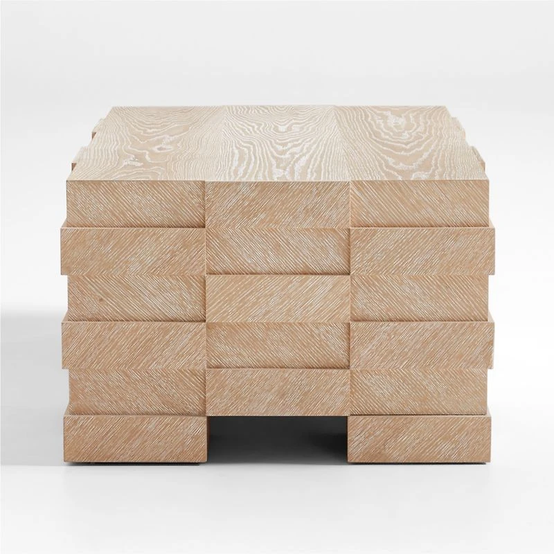 Flitch Rectangular Wood Storage Coffee Table