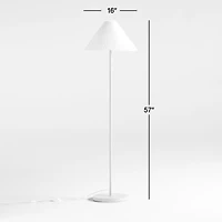 Flo Fluted Sage Green Kids Floor Lamp