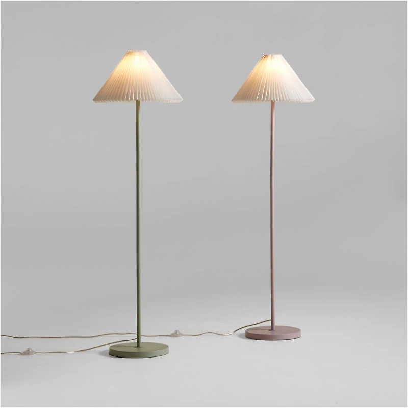 Flo Fluted Sage Green Kids Floor Lamp