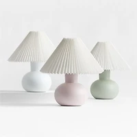 Flo Fluted White Ceramic Kids Table Lamp