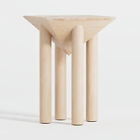 Flora Wood Square End Table