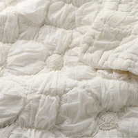 Flora Voile Organic Cotton Textured Pampas Ivory Standard Bed Pillow Sham