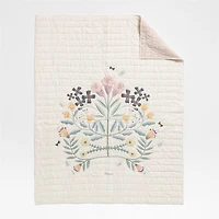 Floral Fields Organic Cotton Voile Kids Full/Queen Quilt