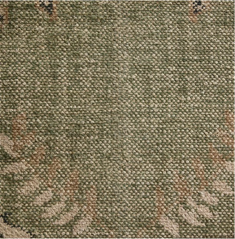 Florence Performance Traditional Floral Green Handknotted Area Rug 6'x9'