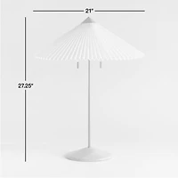 Flores Table Lamp with Pleated Shade