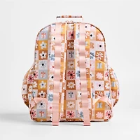 Dreamer Flower Patch Large Kids Backpack with Side Pockets