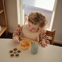 Mushie Silicone Green Flower Baby Press Toy