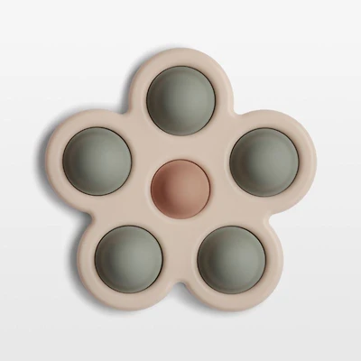 Mushie Silicone Flower Baby Press Toy