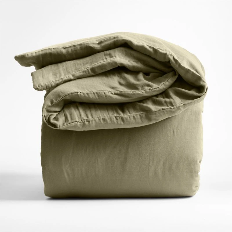 Supersoft Kids Garden Green Gauze Organic Cotton Twin Duvet Cover