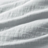 Supersoft Mist Blue Organic Cotton Gauze Kids Twin Duvet Cover