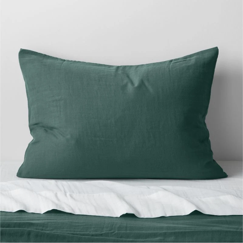 Supersoft Kids Cool Pine Organic Cotton Gauze Pillow Sham