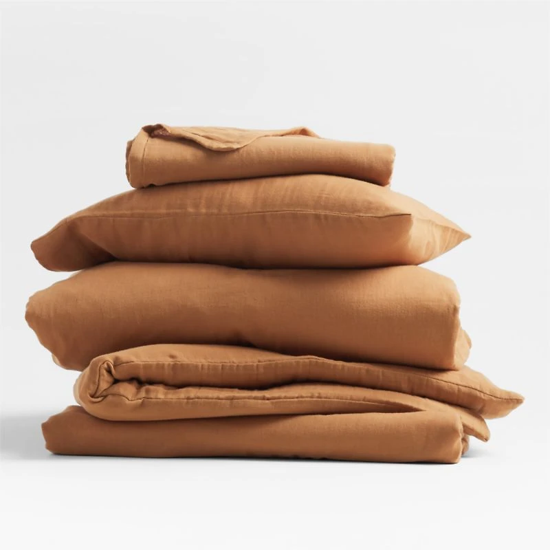 Supersoft Brulee Brown Organic Cotton Gauze Toddler Sheet Set
