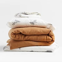 Stay Cool Botanical Elephant Organic Cotton Toddler Sheet Set