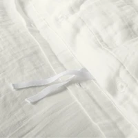 Supersoft Pampas Ivory Organic Cotton Gauze Kids Twin Duvet Cover