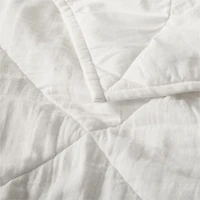 Supersoft Pampas Ivory Organic Cotton Gauze Kids Twin Quilt