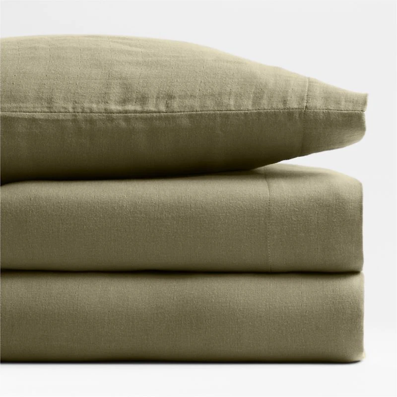 Supersoft Garden Green Organic Cotton Gauze Toddler Sheet Set