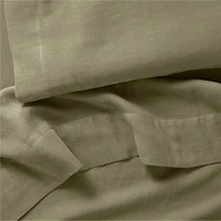 Supersoft Garden Green Organic Cotton Gauze Toddler Sheet Set