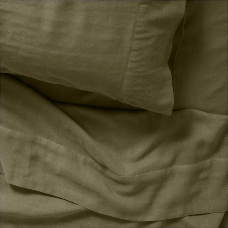 Supersoft Kids Garden Green Gauze Organic Cotton Twin Sheet Set
