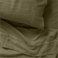 Supersoft Kids Garden Green Gauze Organic Cotton Twin Sheet Set