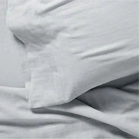 Supersoft Mist Blue Organic Cotton Gauze Kids Twin Sheet Set