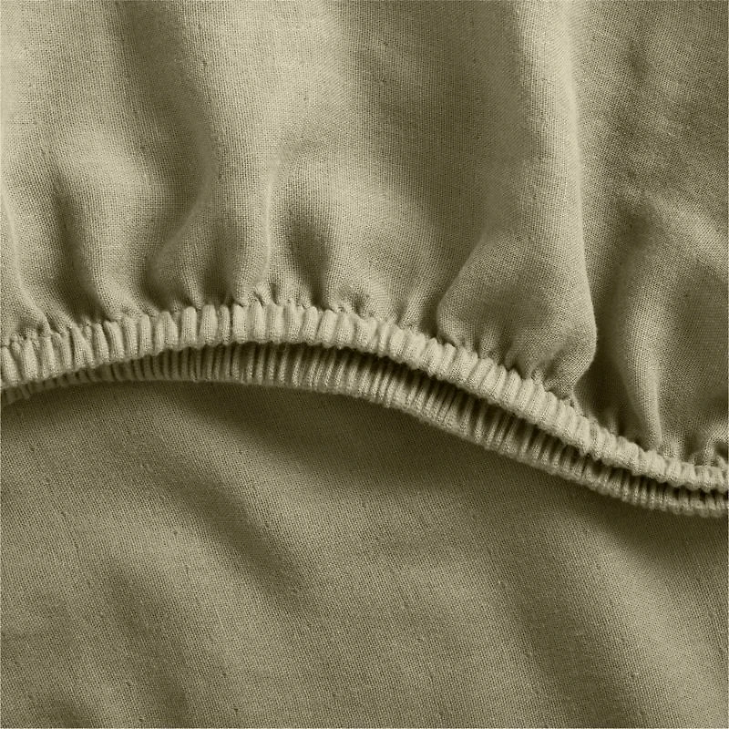 Supersoft Garden Green Organic Cotton Gauze Baby Crib Fitted Sheet