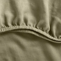 Supersoft Garden Green Organic Cotton Gauze Baby Crib Fitted Sheet