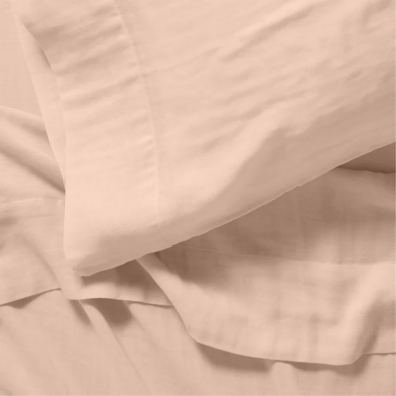 Supersoft Elegant Pink Gauze Organic Cotton Kids Twin Sheet Set