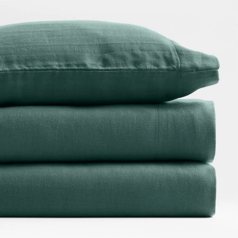 Supersoft Cool Pine Organic Cotton Gauze Toddler Sheet Set