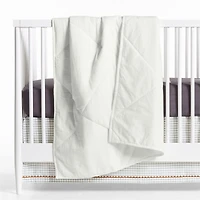 Supersoft Pampas Ivory Organic Cotton Gauze Baby Crib Quilt