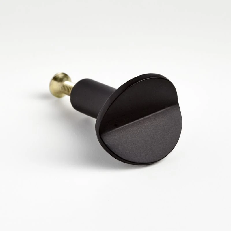 Fold Matte Black Knob