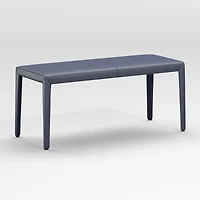 Folio Deep Blue Top-Grain Leather 40" Bench