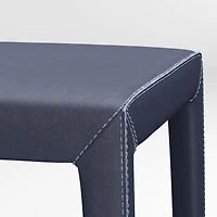 Folio Deep Blue Top-Grain Leather 40" Bench