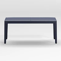 Folio Deep Blue Top-Grain Leather 40" Bench